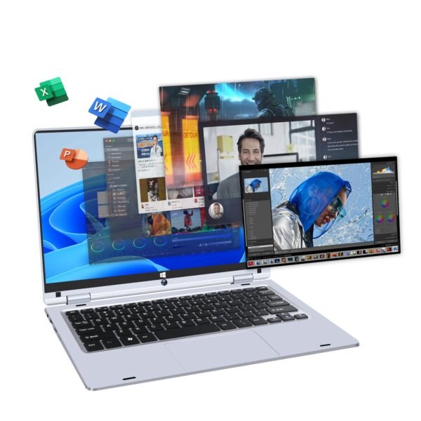 WINGSTIME Y116 11.6inch N3700 Ram 8GB Rom SSD 256GB Touch Screen Laptop - Image 3