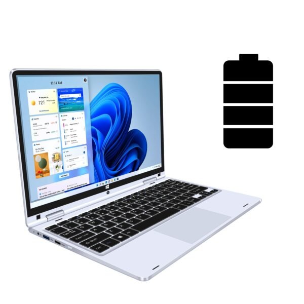 WINGSTIME Y116 11.6inch N3700 Ram 8GB Rom SSD 256GB Touch Screen Laptop - Image 2