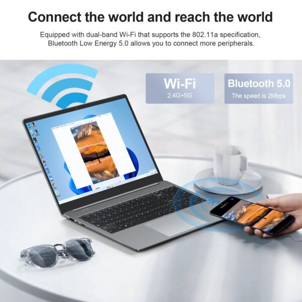 WINGSTIME 15.6inch Touchscreen Laptop N5095 16GB Ram SSD 512GB Rom - Image 3