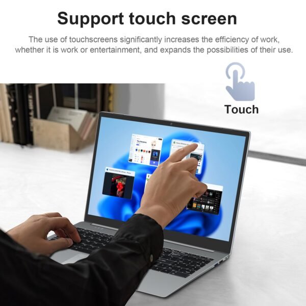 WINGSTIME 15.6inch Touchscreen Laptop N5095 16GB Ram SSD 512GB Rom - Image 5